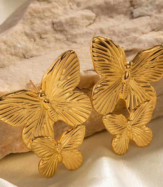 Aretes mariposas