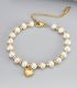 Brazalete perlas con corazón