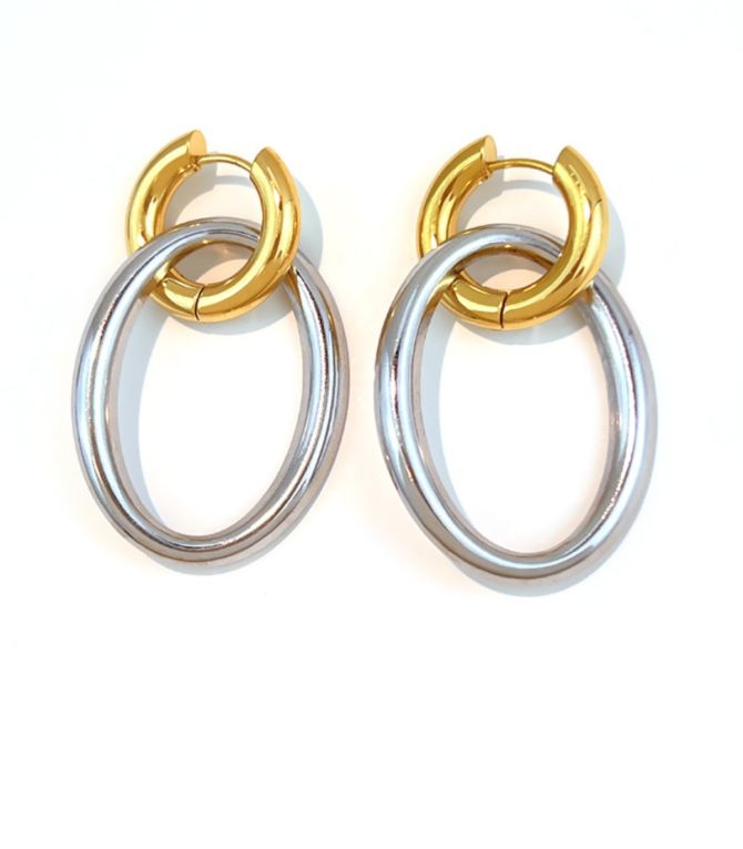Aretes bicolor oval