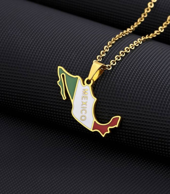 Collar mapa méxico