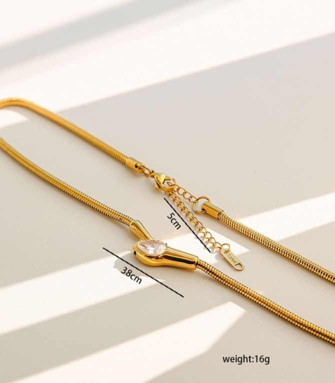 Collar snake zirconia