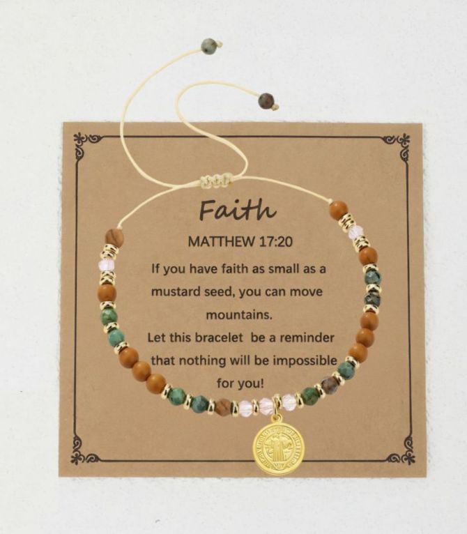 Brazalete natural stone beaded sb