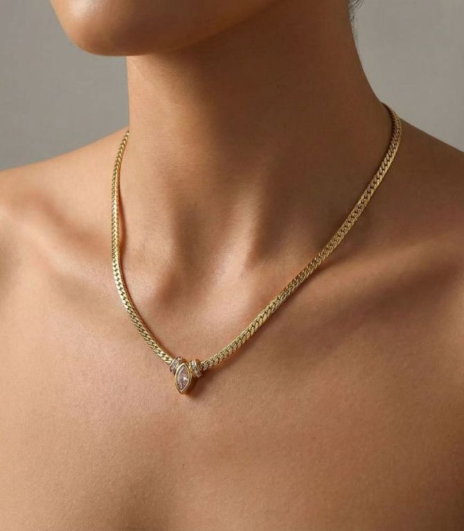 Collar marquesa con zirconias