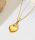 Collar dorado corazón