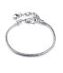 Brazalete lobster clasp snake bone 18cm