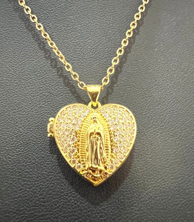 Collar Virgen Relicario