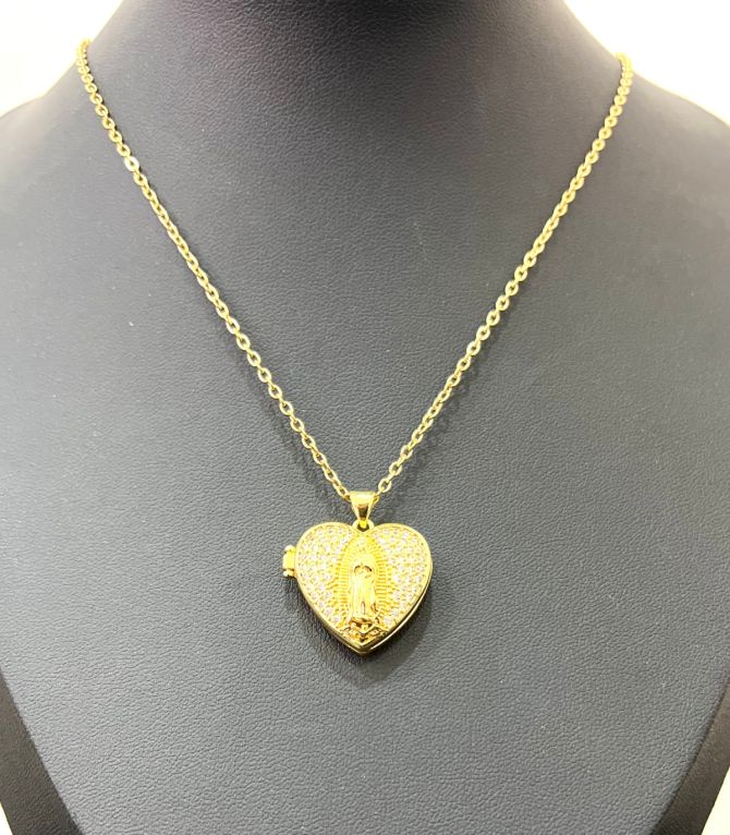 Collar Virgen Relicario