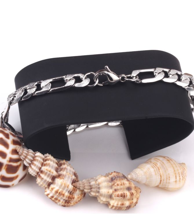 Brazalete plata hombre
