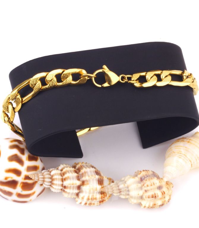 Brazalete dorado hombre