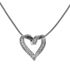 Collar silver diamond heart