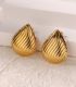Aretes twill teardrop