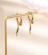 Aretes gold diamond snake