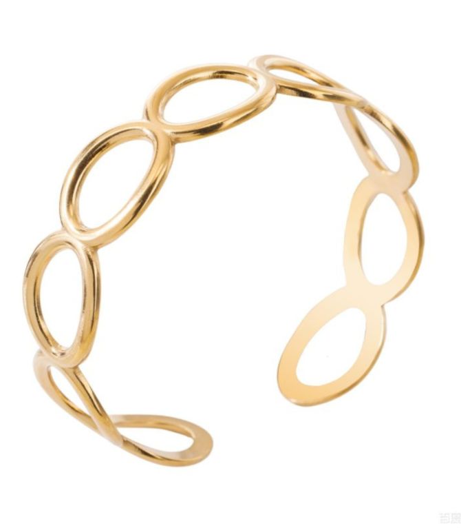 Brazalete dorado hollow