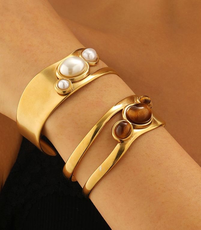 Brazalete pearl irregular