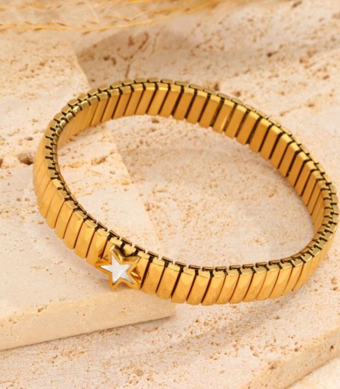 Brazalete estrella blanca