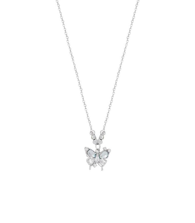 Collar silver butterfly
