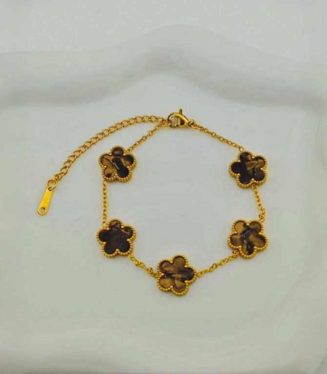 Brazalete flores amber