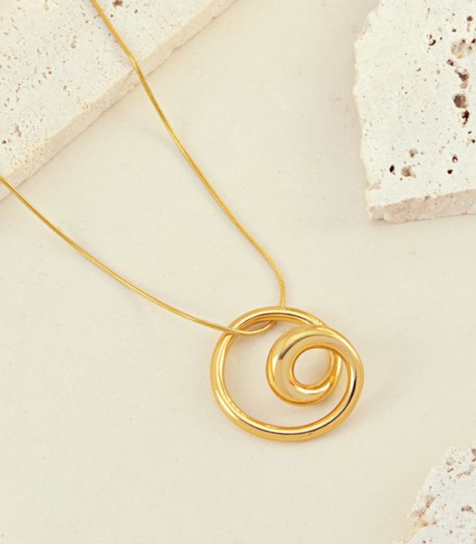 Collar gold spiral