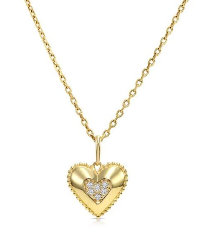 Collar diamond heart