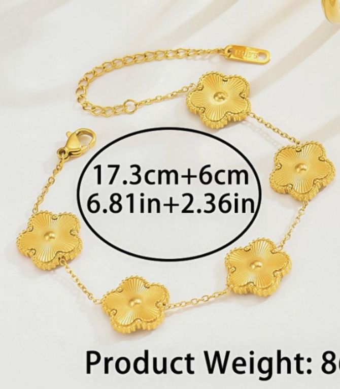 Brazalete gold flower