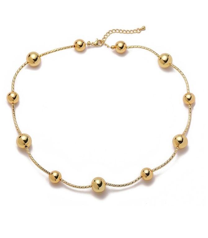 Collar gold bead