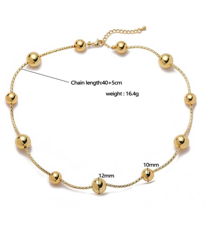 Collar gold bead