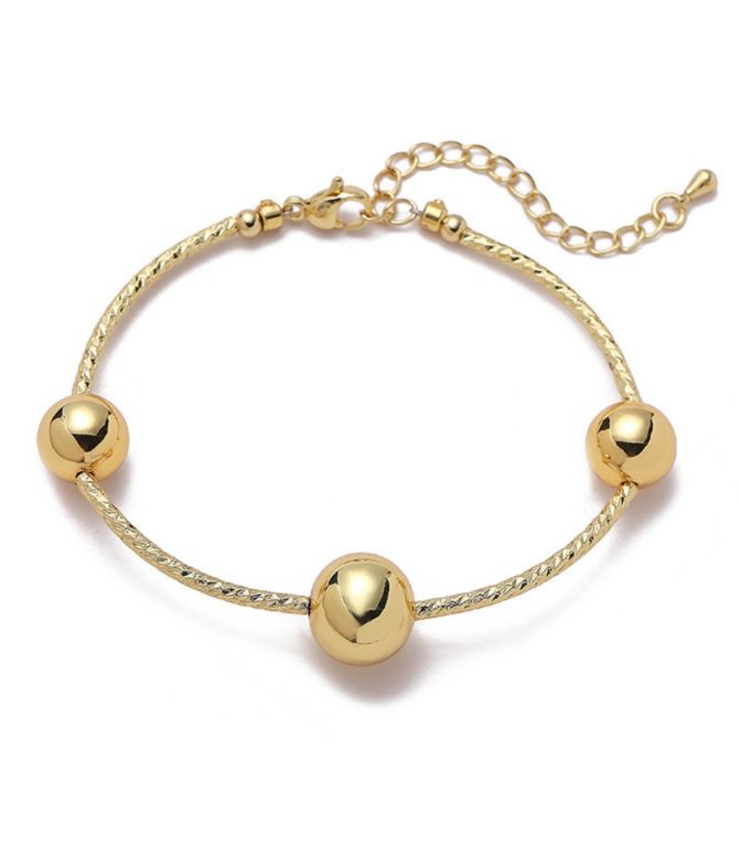 Brazalete gold bead
