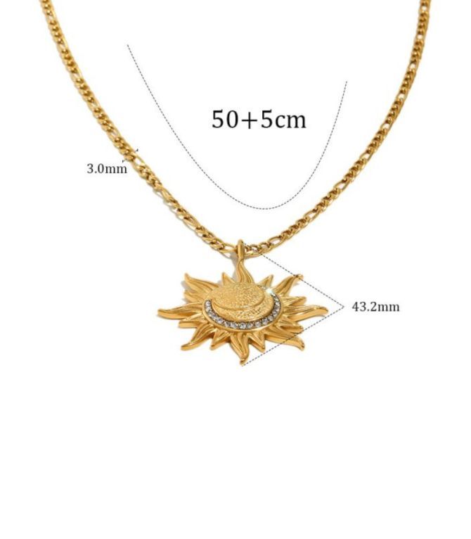 Collar diamond sun