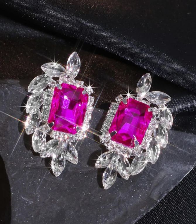 Aretes rosa