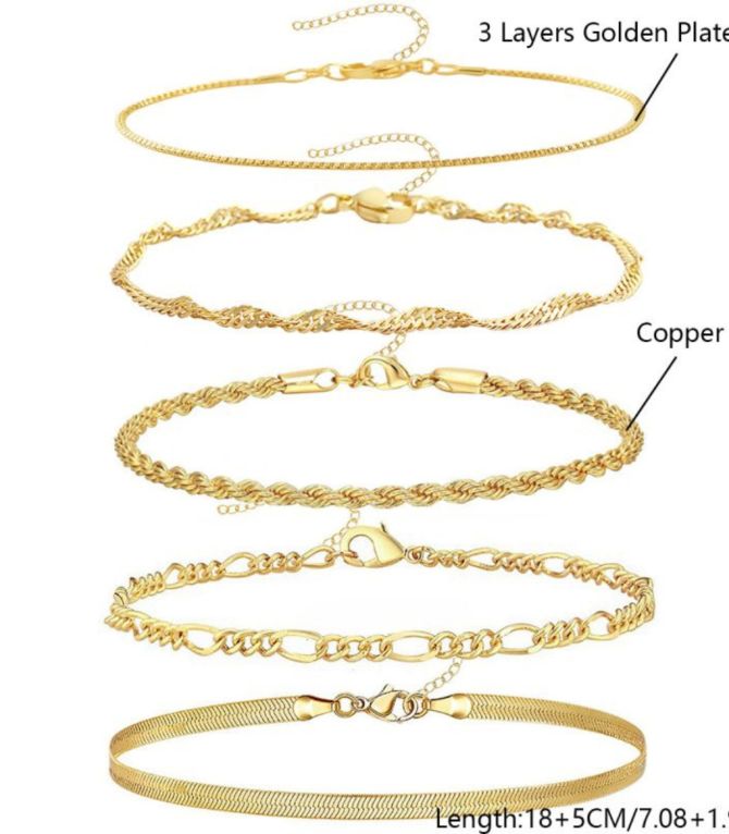 Brazalete set de 5pz