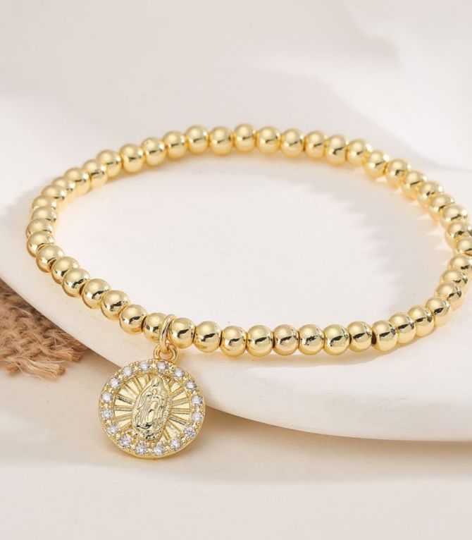 Brazalete beaded diamond virgen