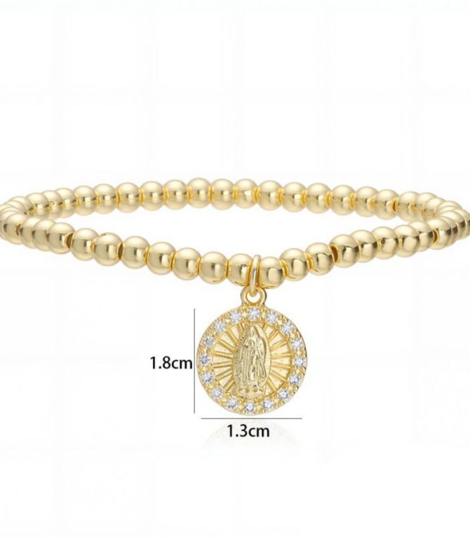 Brazalete beaded diamond virgen