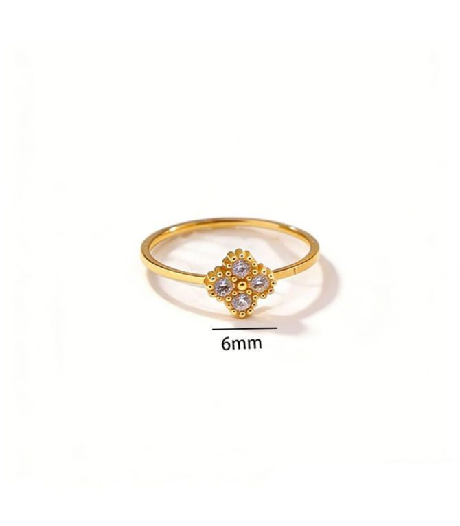 Anillo diamond clover 6