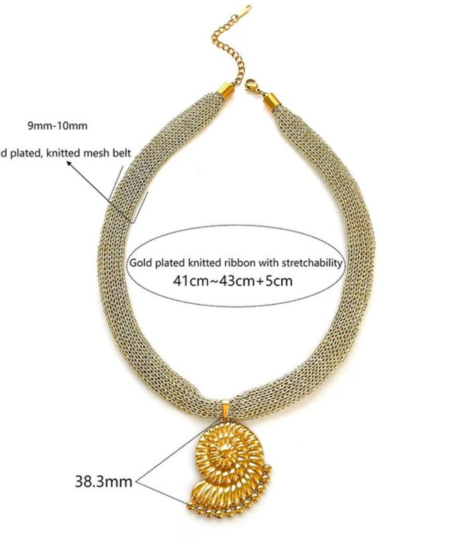 Collar concha caracol