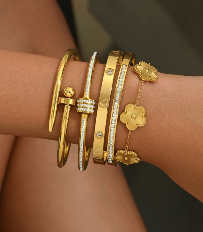 Brazalete diamond gold