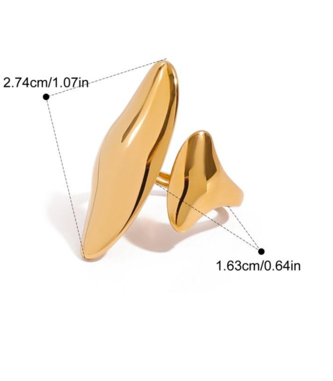 Anillo abierto irregular