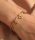 Brazalete gold double clover