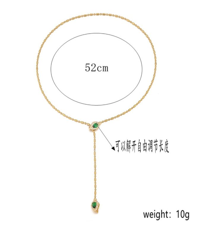 Collar gold diamond snake