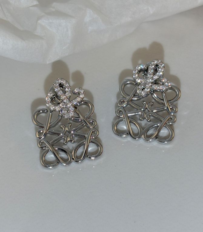 Aretes silver diamond stud