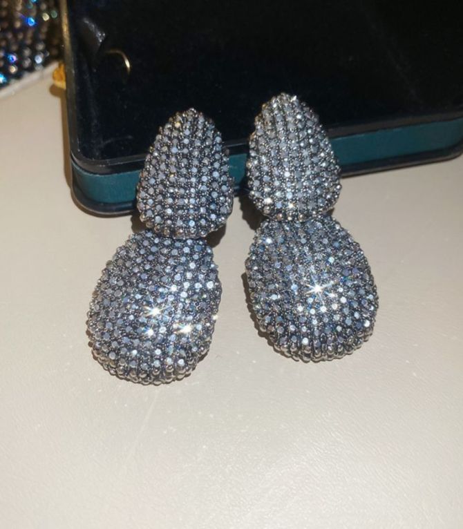 Aretes plata irregular shaped