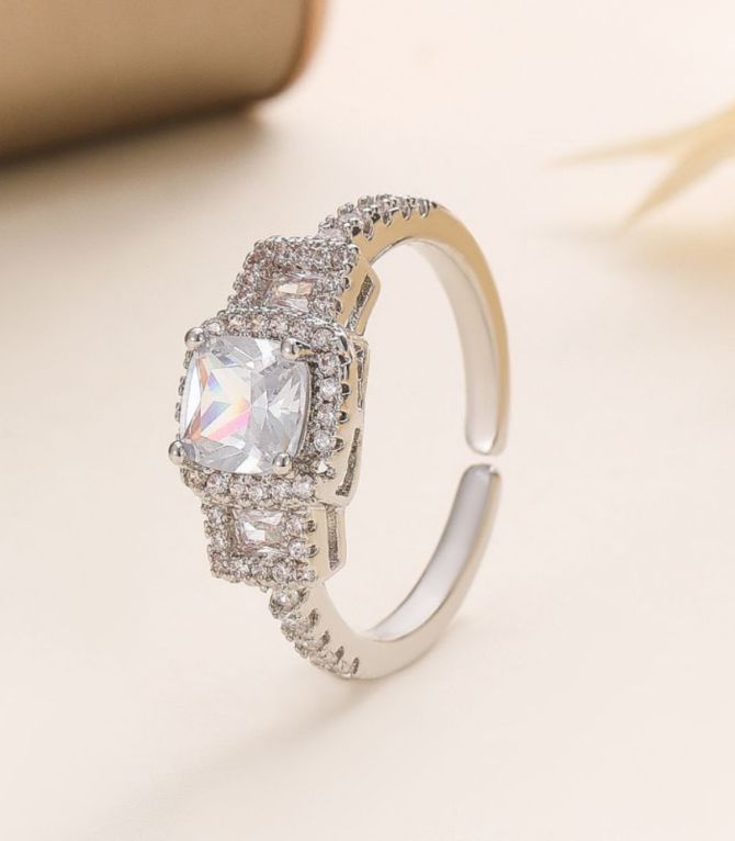 Anillo diamond white
