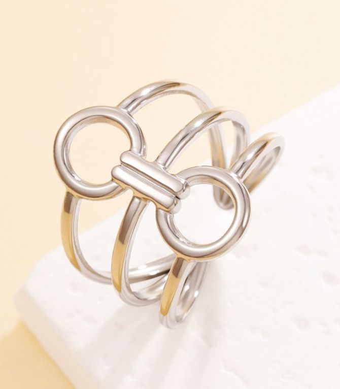 Anillo silver hollowed out