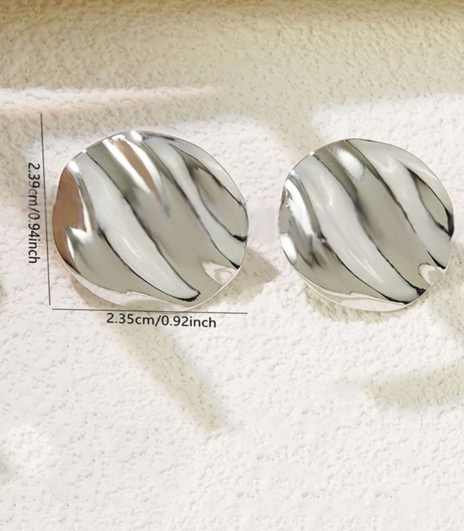 Aretes plata círculos