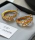 Aretes gold snake