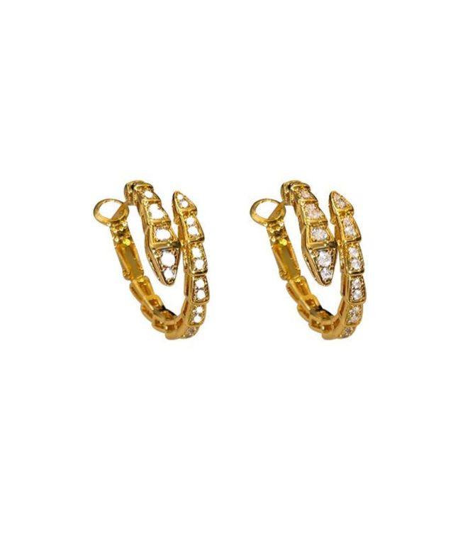 Aretes gold snake