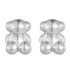Aretes oso plata