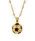 Collar gold soccer ball