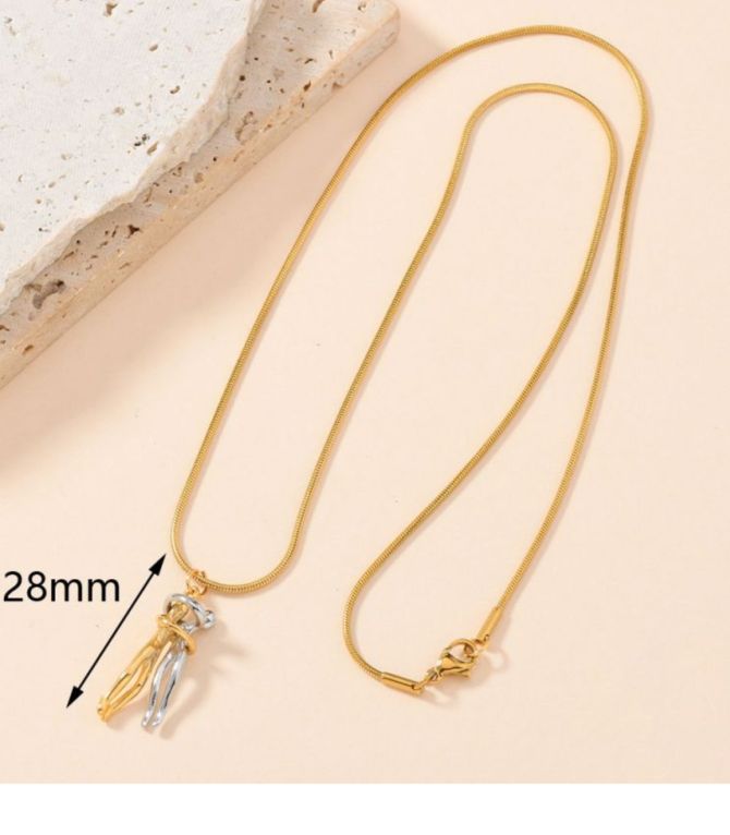 Collar bicolor abrazo