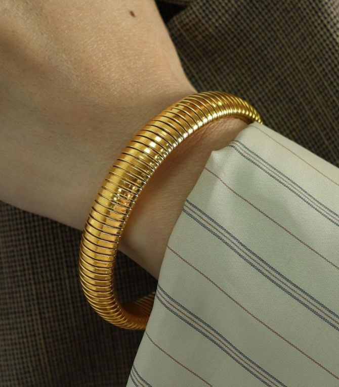 Brazalete elástico dorado