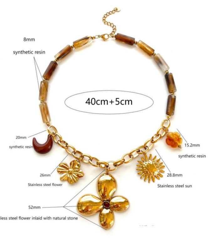 Collar beaded flower